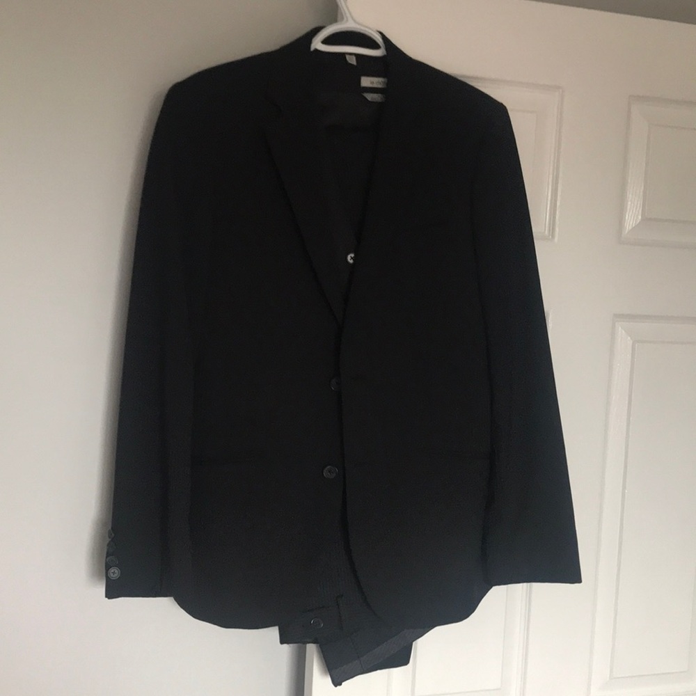 Black Pinstripe Suit